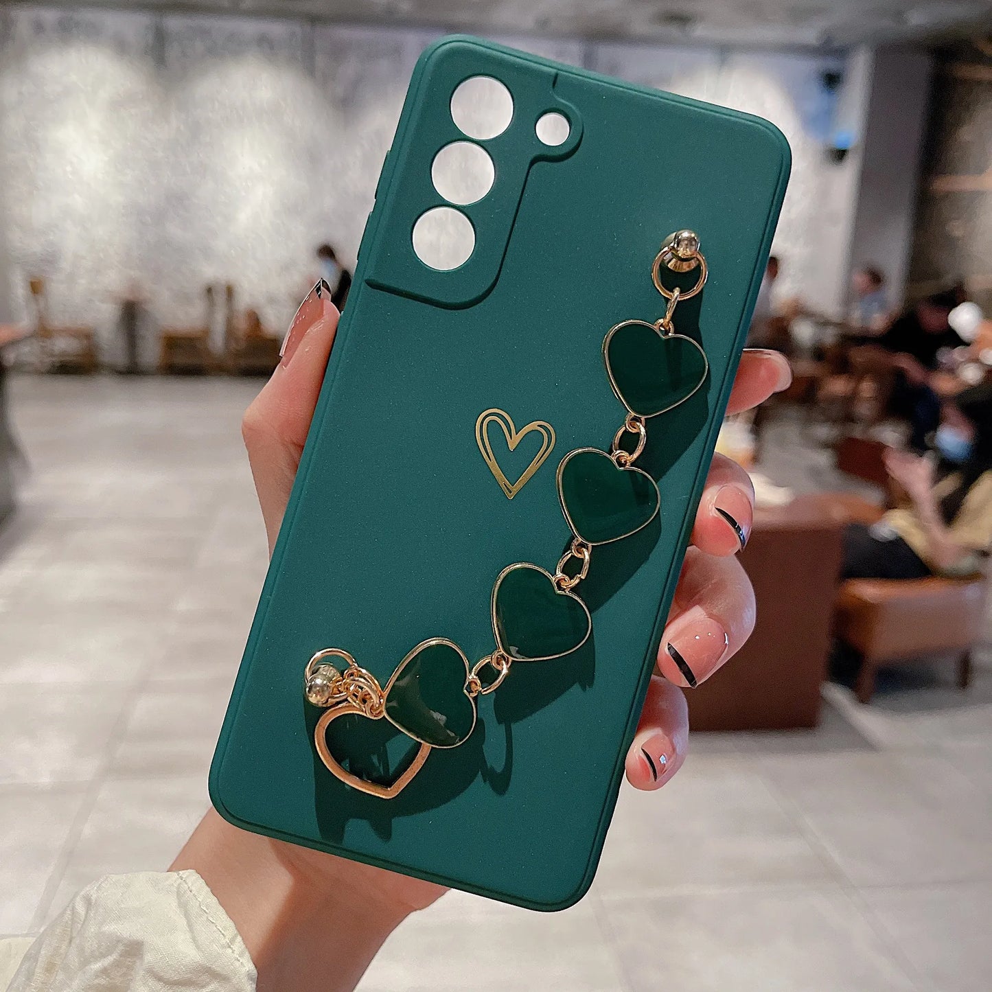 Heart Chain Phone Case for All Samsung Models