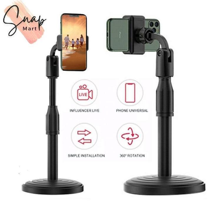 Portable Tripod Stand - 1 Pcs Black Plastic Holder