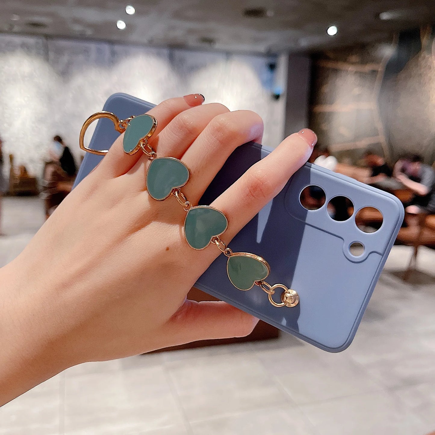 Heart Chain Phone Case for All Samsung Models