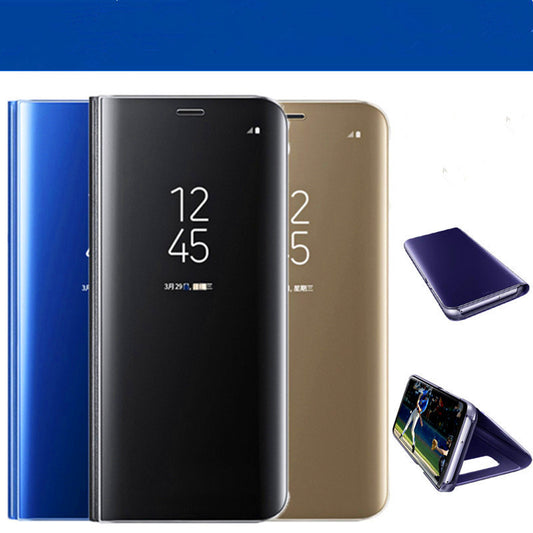 Samsung S21 to S25 - Electroplated Mirror Leather Flip Case