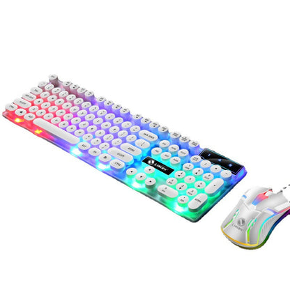 Limo GTX300 Wired Keyboard and Mouse Set Punk Retro Keyboard